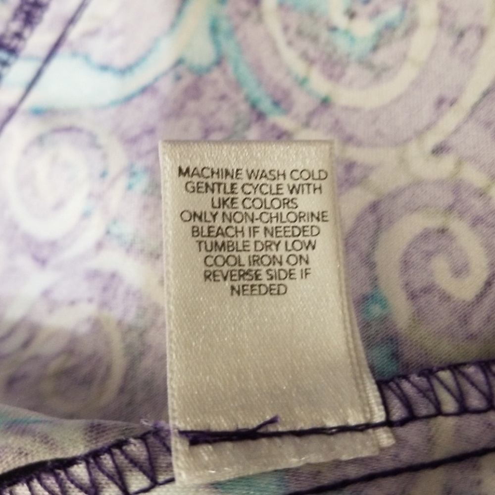Christopher & Banks purple pattern button jacket - Picture 8 of 8